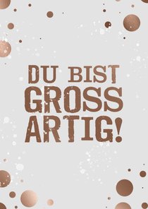 Grusskarte "Du bist großartig" 