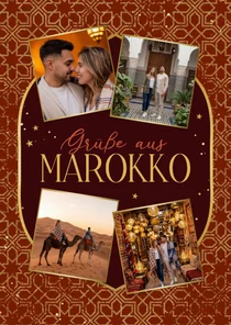 Grußkarte Reise durch Marokko