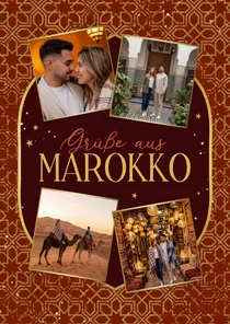 Grußkarte Reise durch Marokko