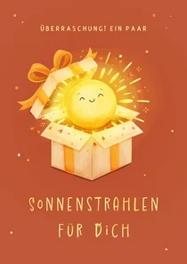 Grußkarte 'Sonnenstrahlen für dich'