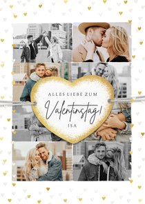 Grußkarte Valentinstag eigene Fotos & Herz