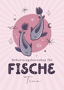 Horoskop-Geburtstagskarte Fische