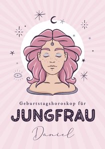Horoskop-Geburtstagskarte Jungfrau