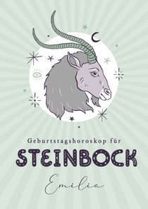 Horoskop-Geburtstagskarte Steinbock