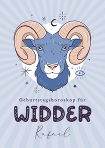 Horoskop-Geburtstagskarte Widder 