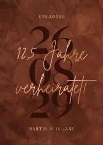 Moderne Einladung zur Petersilienhochzeit