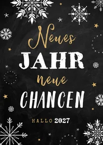 Neujahrskarte Firma 'Neues Jahr neue Chancen'