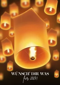 Neujahrskarte Himmelslaterne