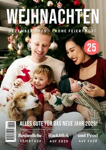 Originelle Weihnachtskarte Zeitung Magazin Foto News
