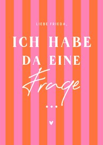 Trauzeuge fragen Colorblocking Streifen Rosa Orange