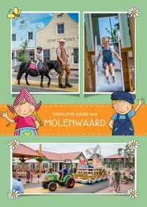 Uralubskarte Fotocollage 'Fien & Teun' Grüße aus Molenwaard