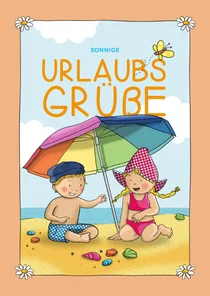 Urlaubskarte 'Fien & Teun' Sonnige Urlaubsgrüße