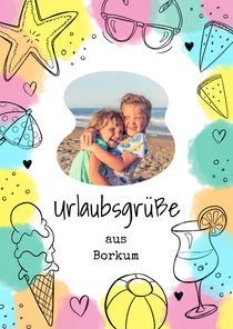 Urlaubskarte Foto & Sommermotive