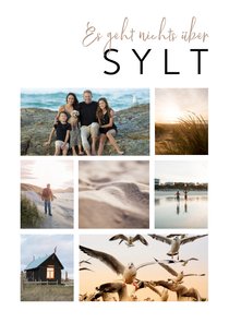 Urlaubskarte Fotocollage Sylt