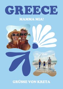 Urlaubskarte Posterlook Griechenland Fotocollage