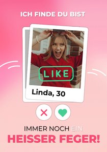 Valentinsgrüße Dating-App 'swipe' nach rechts