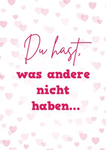 Valentinskarte 'Du hast mein Herz'