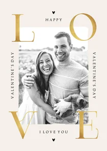 Valentinskarte LOVE mit Foto