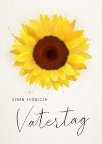 Vatertagskarte Sonnenblume