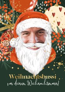 Weihnachtskarte 'Dein Weihnachtsmann' 