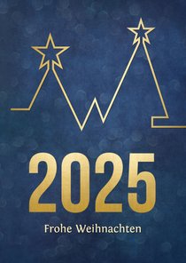 Weihnachtskarte Firma 2025 Trendlinie