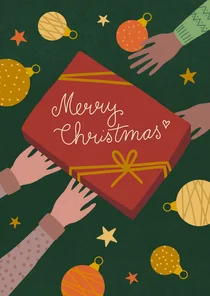 Weihnachtskarte Geschenk
