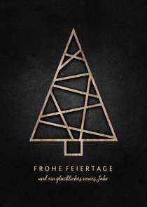 Weihnachtskarte grafischer Weihnachtsbaum