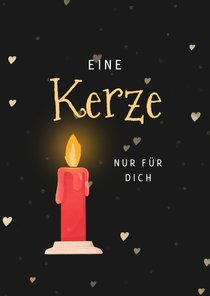 Weihnachtskarte Kerze