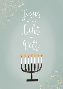 Weihnachtskarte Licht der Welt