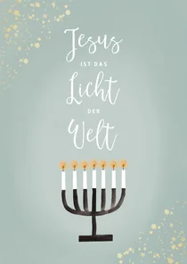 Weihnachtskarte Licht der Welt