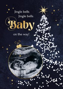 Weihnachtskarte schwanger 'Baby on the Way'