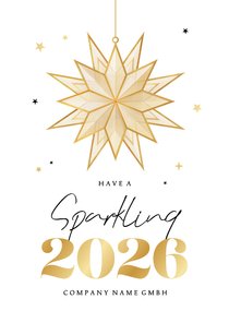 Weihnachtskarte 'Sparkling 2026' 