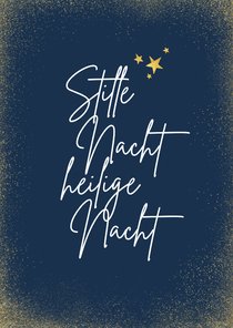 Weihnachtskarte Stille Nacht, heilige Nacht