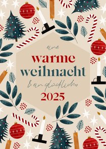 Weihnachtskarte Weihnachtssymbole