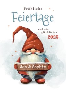  Weihnachtskarte Weihnachtswichtel 