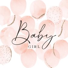 'Baby Girl' Glückwunschkarte Geburt