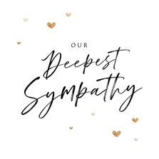 Beileidskarte 'Our Deepest Sympathy'