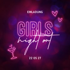 Einladung 'Girls Night Out' Neonlook