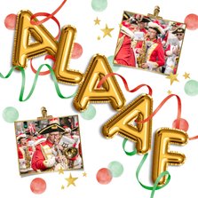 Einladung Karnevalsfeier Fotocollage 'Alaaf'