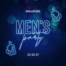 Einladung 'Men's Party' Neonlook