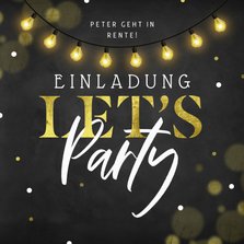 Einladung Rentenbeginn 'Let's Party '