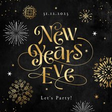 Einladung Silvester 'New years eve' 