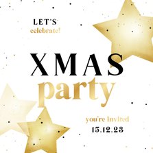 Einladung Weihnachtsfeier 'XMAS-Party' Sterne