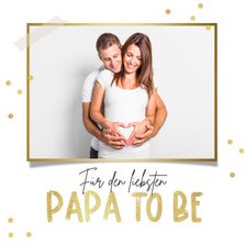 Foto-Vatertagskarte für werdenden Papa