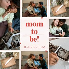 Fotocollage-Karte zum Muttertag 'mom-to-be' 