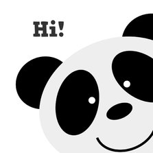 Freundschaftkarte Pandabär