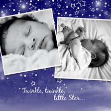 Geburtskarte Fotos Sternenhimmel
