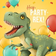 Geburtstagskarte Party-Rex
