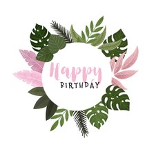Glückwunschkarte Geburtstag Blumen & Pflanzen
