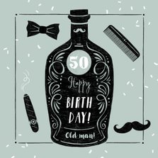 Glückwunschkarte Geburtstag Whisky